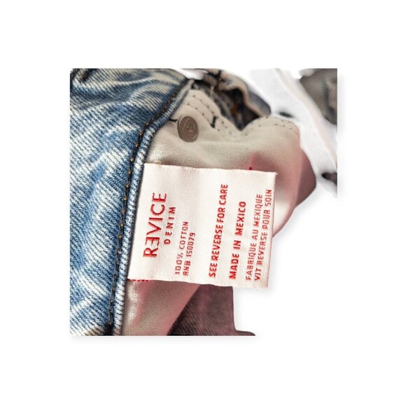 Revice Denim Light Wash Distressed Straight-Leg Jeans Size 25 - Picture 6 of 9